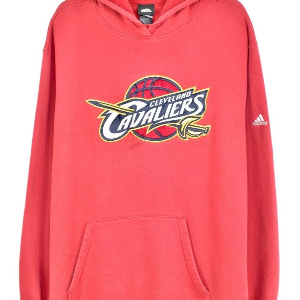 Vintage Cleveland Cavaliers hoodie, NBA red embroidered sweatshirt - AU XL - Picture 1 of 4